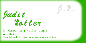 judit moller business card